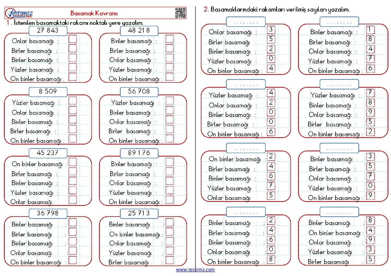 4. Sınıf Basamakları Tanıma Çalışma Pdf